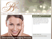 Tablet Screenshot of bellaziosalondayspa.com